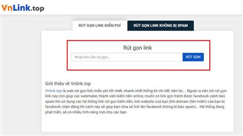 Công cụ rút gọn link miễn phí .